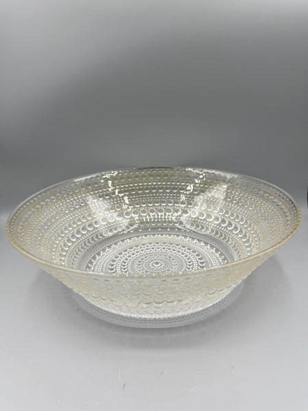 Nuutaj&auml;rvi, Oiva Toikka, kastehelmi, tarjoilumalja, kirkas.