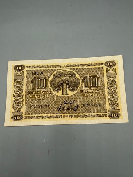 Seteli, Suomi, 10 Markkaa 1922, Litt.A, P-sarja