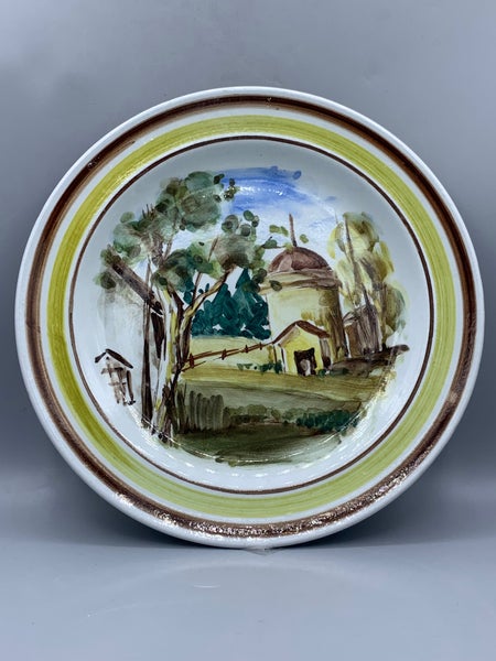 Arabia, K&auml;sinmaalattu koristelautanen