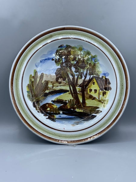 Arabia, K&auml;sinmaalattu koristelautanen